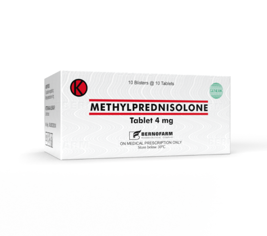 METHYLPREDNISOLONE BERNOFARM 4 MG TABLET