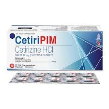 CETIRIZINE (PIM) HCL 10 MG TAB