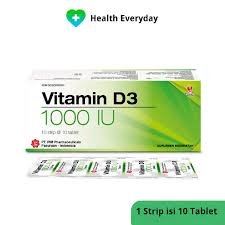 VITAMIN D3 1000 IU (PIM) STRIP 100’S TAB