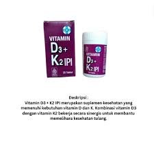 VITAMIN D3+K2 TAB 25’S (IPI)