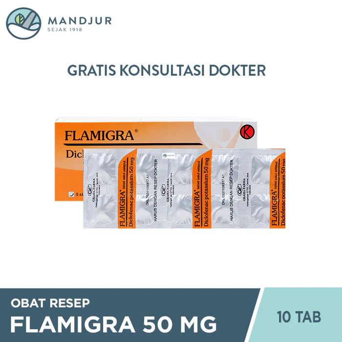 FLAMIGRA 50 MG 5X10’S TAB