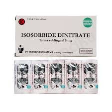 ISOSORBIDE DINITRATE (ISDN) TAB 5 MG (YARINDO) 10X10