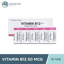 VITAMIN B12 50 MCG 10X10’S TAB (NOVA)