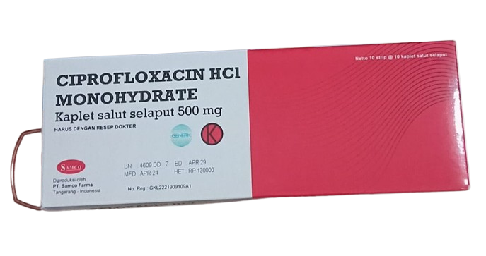 CIPROFLOXACIN (SAMCO) 500 MG 100’S