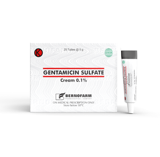 GENTAMICIN (BERNO) SULFATE 0.1% KRIM 5 G
