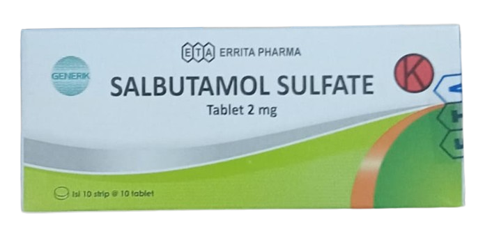 SALBUTAMOL 2 MG TAB 10X10’S (ERRITA)