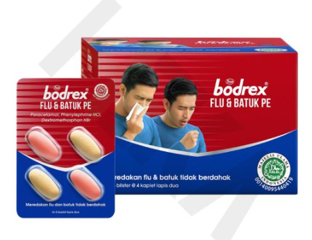 BODREX FLU & BATUK TIDAK BERDAHAK PE 25X4’S (BIRU)