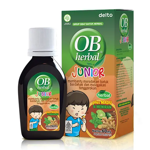 OB HERBAL JUNIOR SYR 60 ML