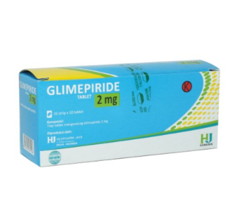 GLIMEPIRIDE 2 MG TAB HJ 10X10